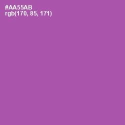 #AA55AB - Wisteria Color Image