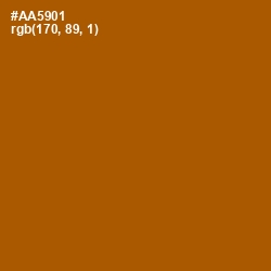 #AA5901 - Rich Gold Color Image
