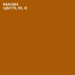 #AA5904 - Rich Gold Color Image