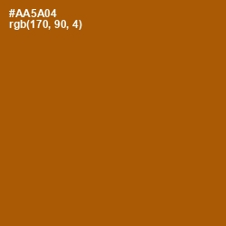 #AA5A04 - Rich Gold Color Image