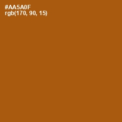 #AA5A0F - Rich Gold Color Image