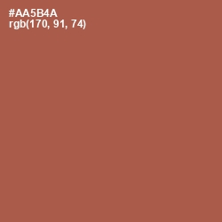 #AA5B4A - Matrix Color Image