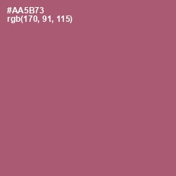 #AA5B73 - Cadillac Color Image