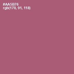#AA5B76 - Cadillac Color Image