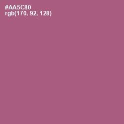 #AA5C80 - Tapestry Color Image