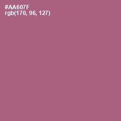 #AA607F - Coral Tree Color Image