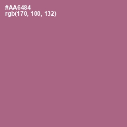 #AA6484 - Turkish Rose Color Image