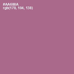 #AA688A - Turkish Rose Color Image