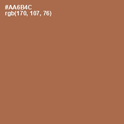 #AA6B4C - Cape Palliser Color Image