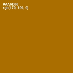 #AA6D00 - Mai Tai Color Image