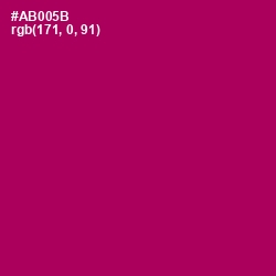 #AB005B - Jazzberry Jam Color Image