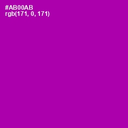 #AB00AB - Violet Eggplant Color Image