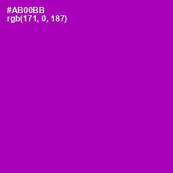 #AB00BB - Violet Eggplant Color Image