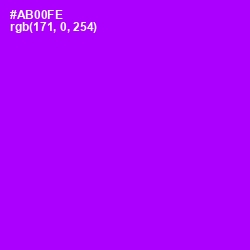 #AB00FE - Electric Violet Color Image