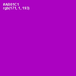 #AB01C1 - Electric Violet Color Image