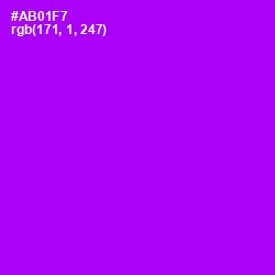 #AB01F7 - Electric Violet Color Image