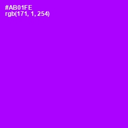 #AB01FE - Electric Violet Color Image