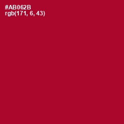 #AB062B - Shiraz Color Image