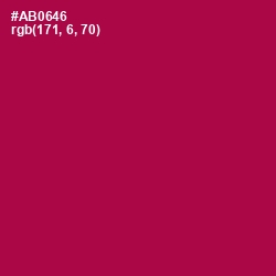 #AB0646 - Jazzberry Jam Color Image