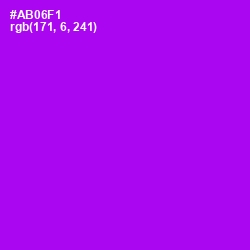 #AB06F1 - Electric Violet Color Image