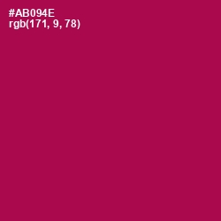 #AB094E - Jazzberry Jam Color Image