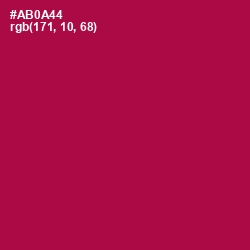 #AB0A44 - Jazzberry Jam Color Image