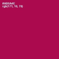 #AB0A4E - Jazzberry Jam Color Image