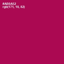 #AB0A52 - Jazzberry Jam Color Image