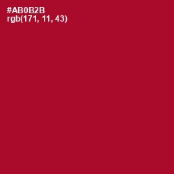 #AB0B2B - Shiraz Color Image