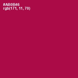 #AB0B46 - Jazzberry Jam Color Image