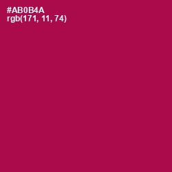 #AB0B4A - Jazzberry Jam Color Image