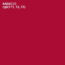 #AB0C33 - Shiraz Color Image