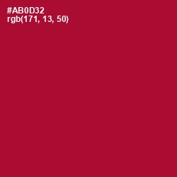 #AB0D32 - Shiraz Color Image