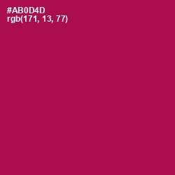 #AB0D4D - Jazzberry Jam Color Image