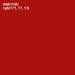 #AB110D - Milano Red Color Image