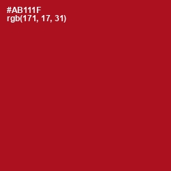 #AB111F - Milano Red Color Image