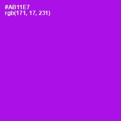 #AB11E7 - Electric Violet Color Image