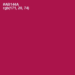 #AB144A - Jazzberry Jam Color Image