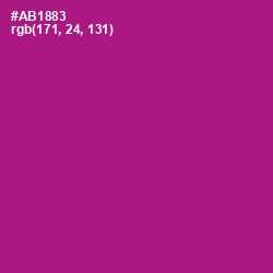 #AB1883 - Violet Eggplant Color Image