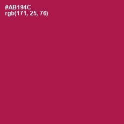 #AB194C - Jazzberry Jam Color Image