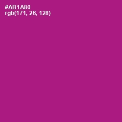 #AB1A80 - Medium Red Violet Color Image