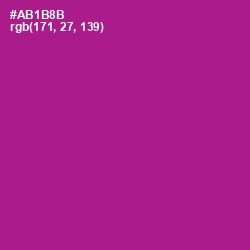 #AB1B8B - Violet Eggplant Color Image