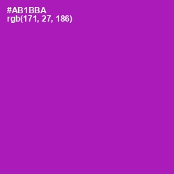 #AB1BBA - Violet Eggplant Color Image