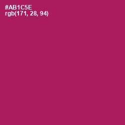 #AB1C5E - Jazzberry Jam Color Image