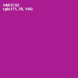 #AB1C92 - Violet Eggplant Color Image