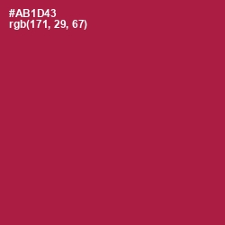 #AB1D43 - Jazzberry Jam Color Image