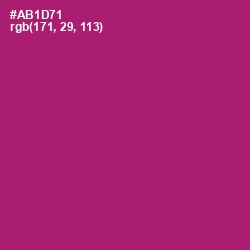 #AB1D71 - Lipstick Color Image