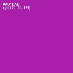 #AB1DAB - Violet Eggplant Color Image