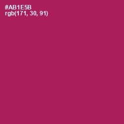 #AB1E5B - Jazzberry Jam Color Image