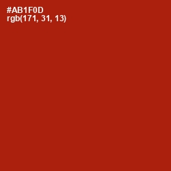 #AB1F0D - Milano Red Color Image